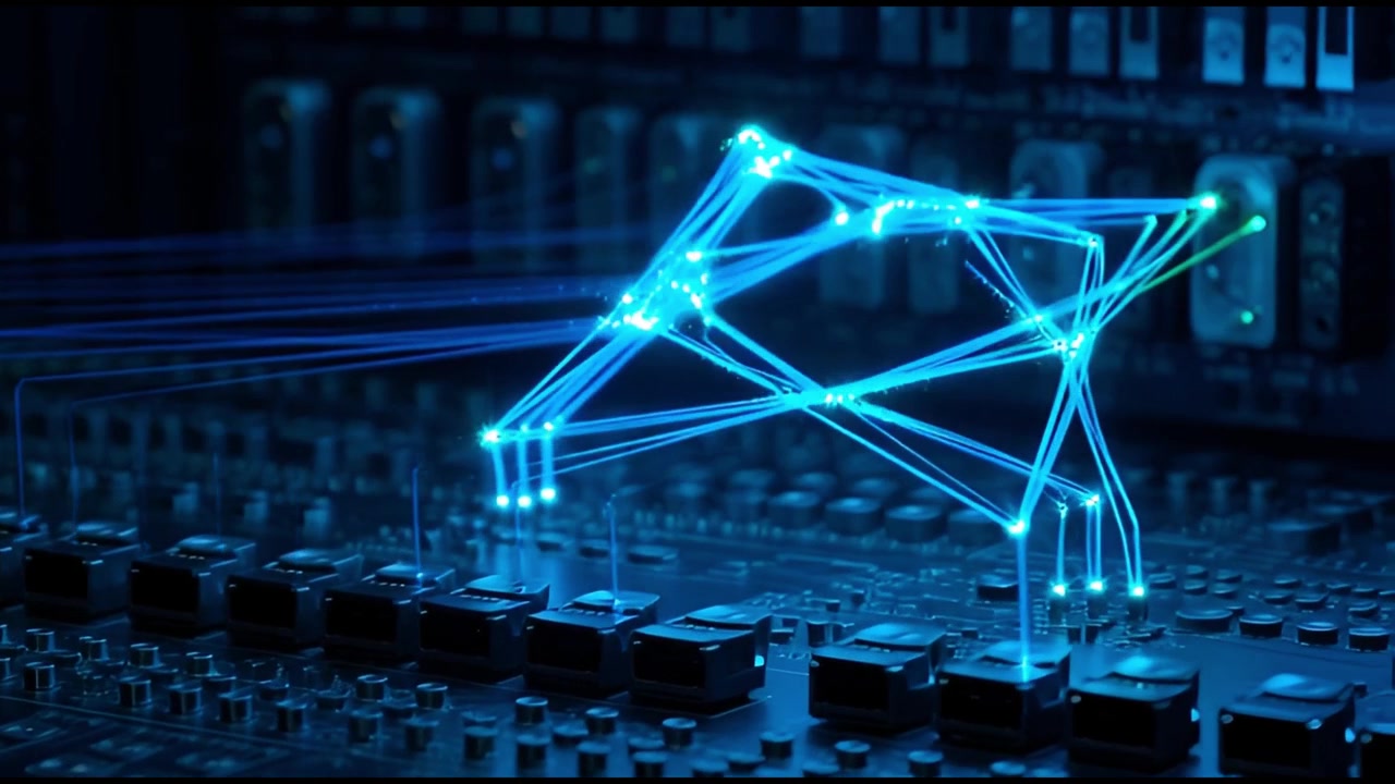 Digital Data Network Connecting on a Circuit Board