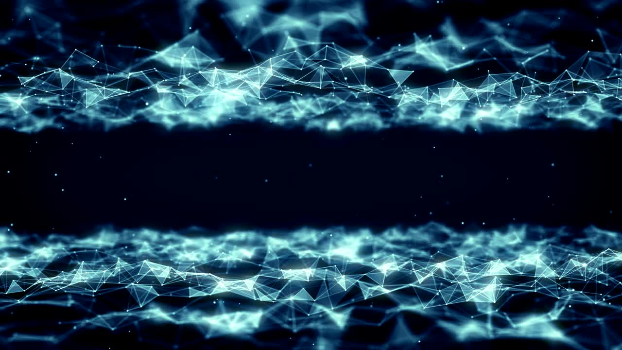 plexus abstracto de red títulos de tecnología ciencia de fondo bucle