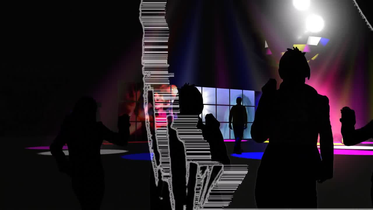 나이트 클럽 에 있는 젊은 댄스 공연자 들