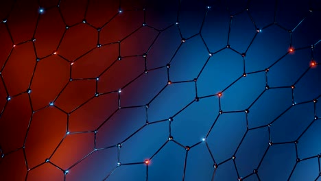 abstracto punto metálico y tecnología de línea de conexión fondo futurista renderización 3d
