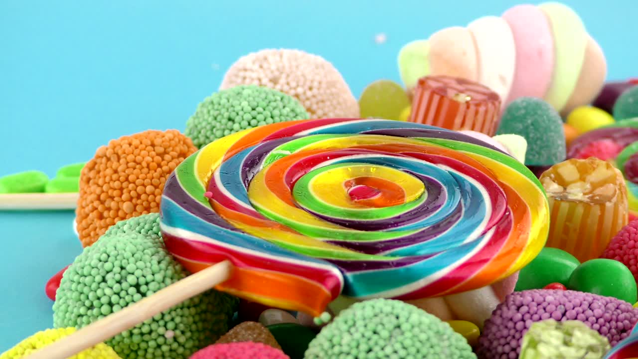 caramelo dulce gelatina y delicioso postre de azúcar