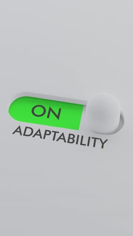 switching on the adaptability switch vertical video