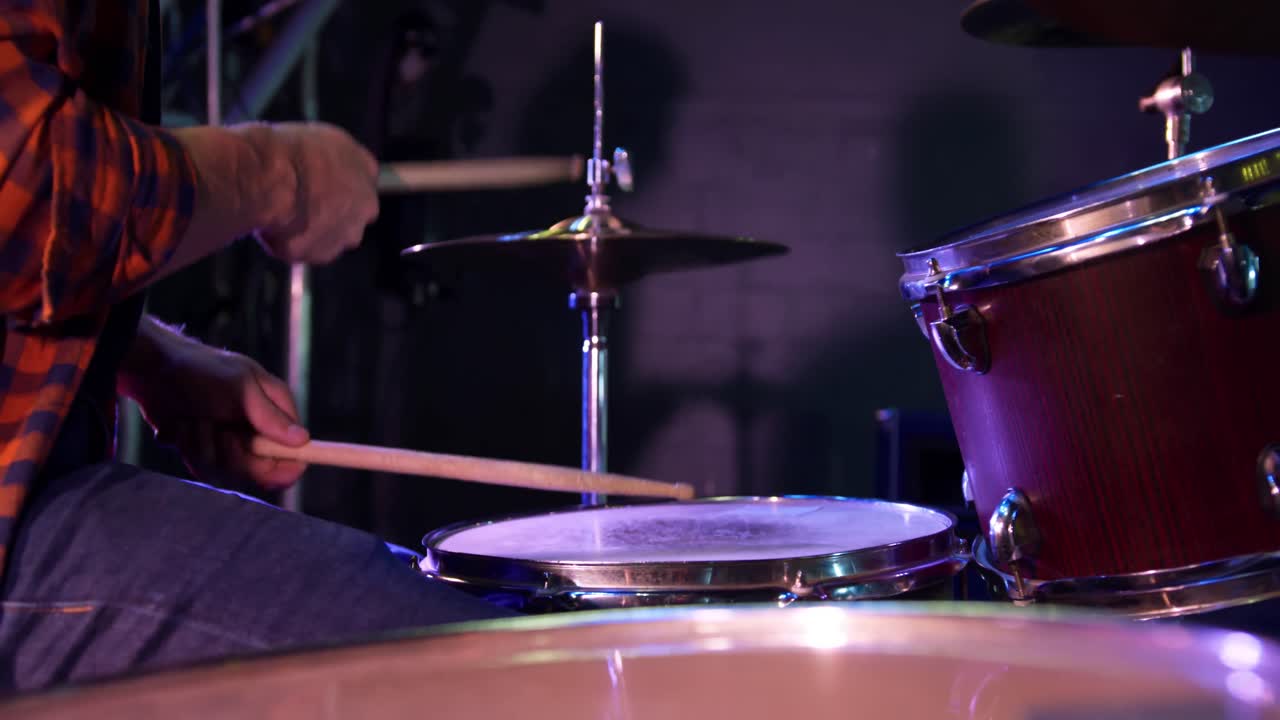 Musician performing during a concert