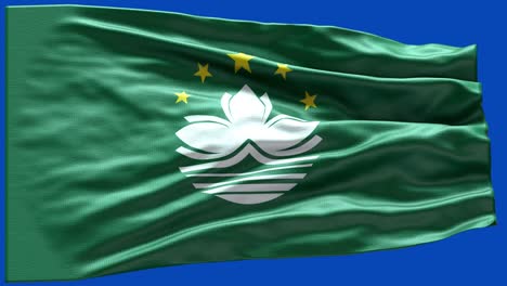 4k highly detailed flag of macau - macau flag high detail - national flag macau wave pattern loopable elements