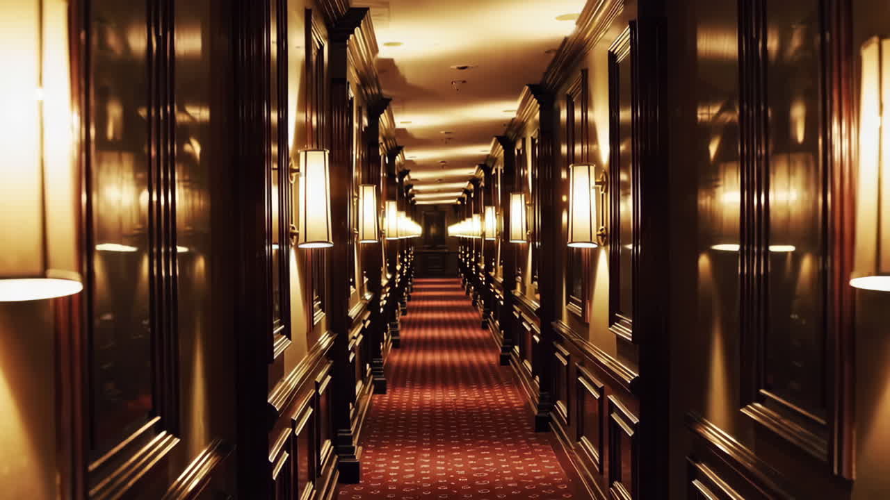 Elegant Hotel Corridor