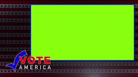 vote america graphic with chroma insert
