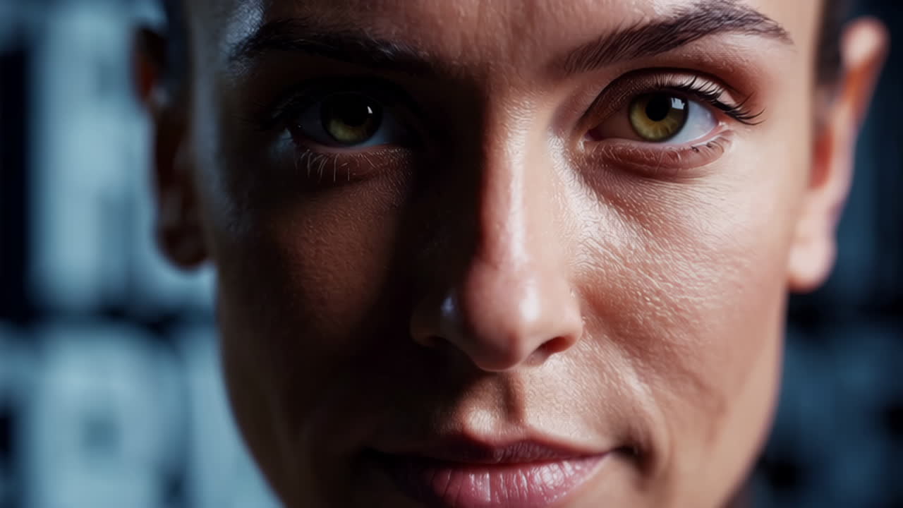 Focused Fitness Woman