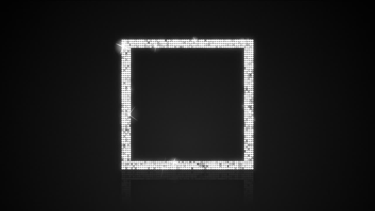 매트와 함께 반이는 화려한 사각형 상자 루프