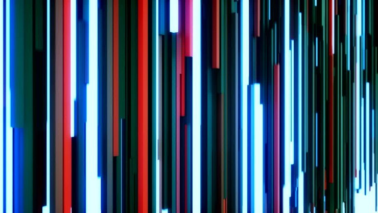 Latar Belakang Teknologi Glitch Abstrak 4K