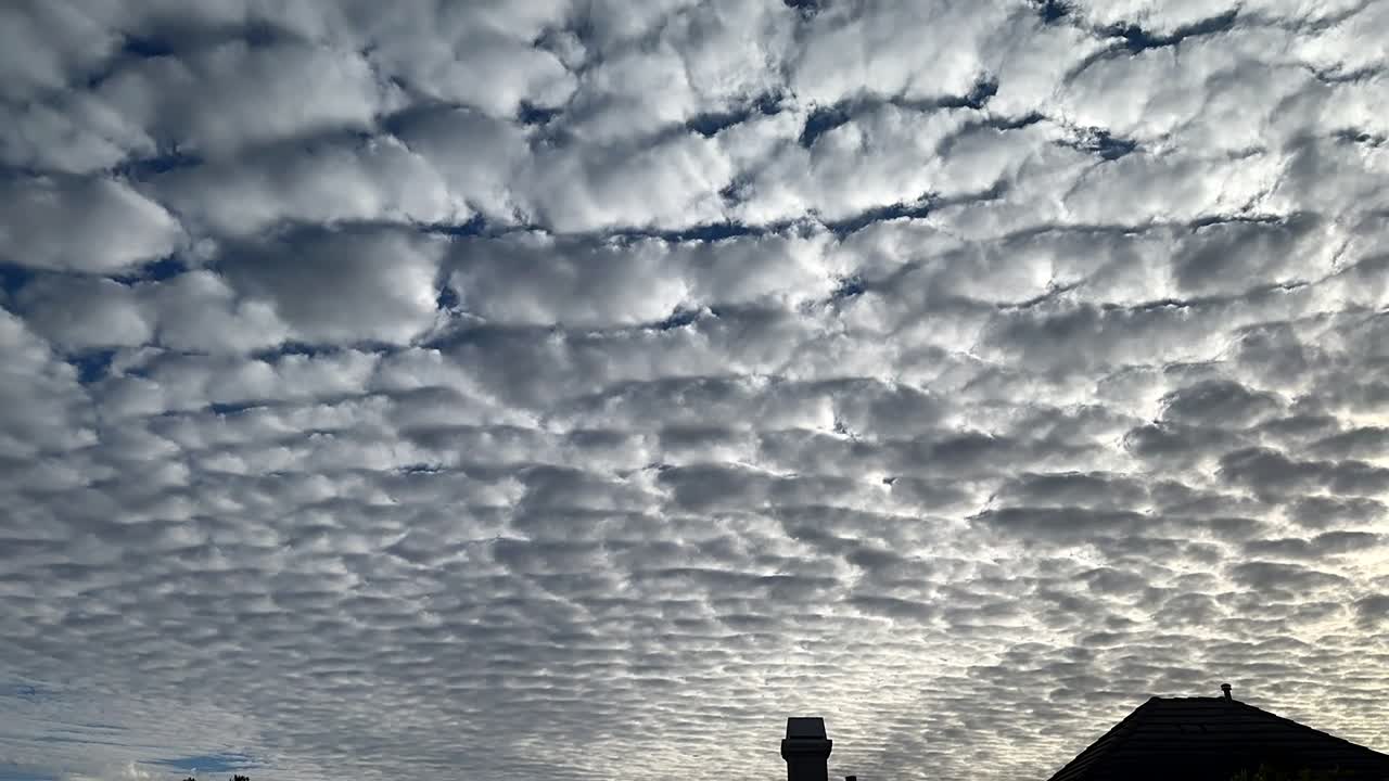 Dangerous levels of C02 (greenhouse gases) causing solar radiation (trapped heat) in the lower atmosphere. Cooling clouds breaking apart, a visible tipping point for global warming and climate change