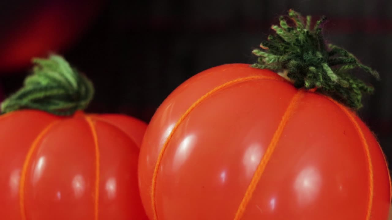 할로윈 파티 장식; 호박 풍선. 가을 장신구. 줌