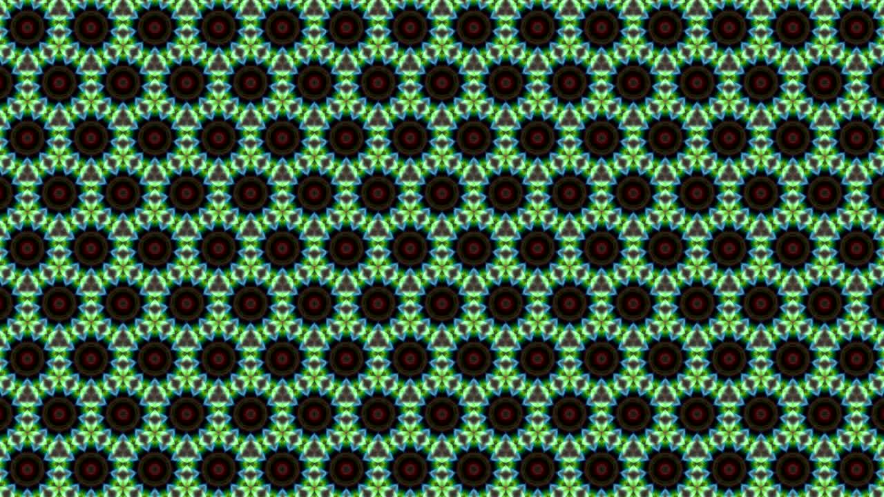 patrones de secuencia de caleidoscopio virtual, ciclo infinito o sin costuras.