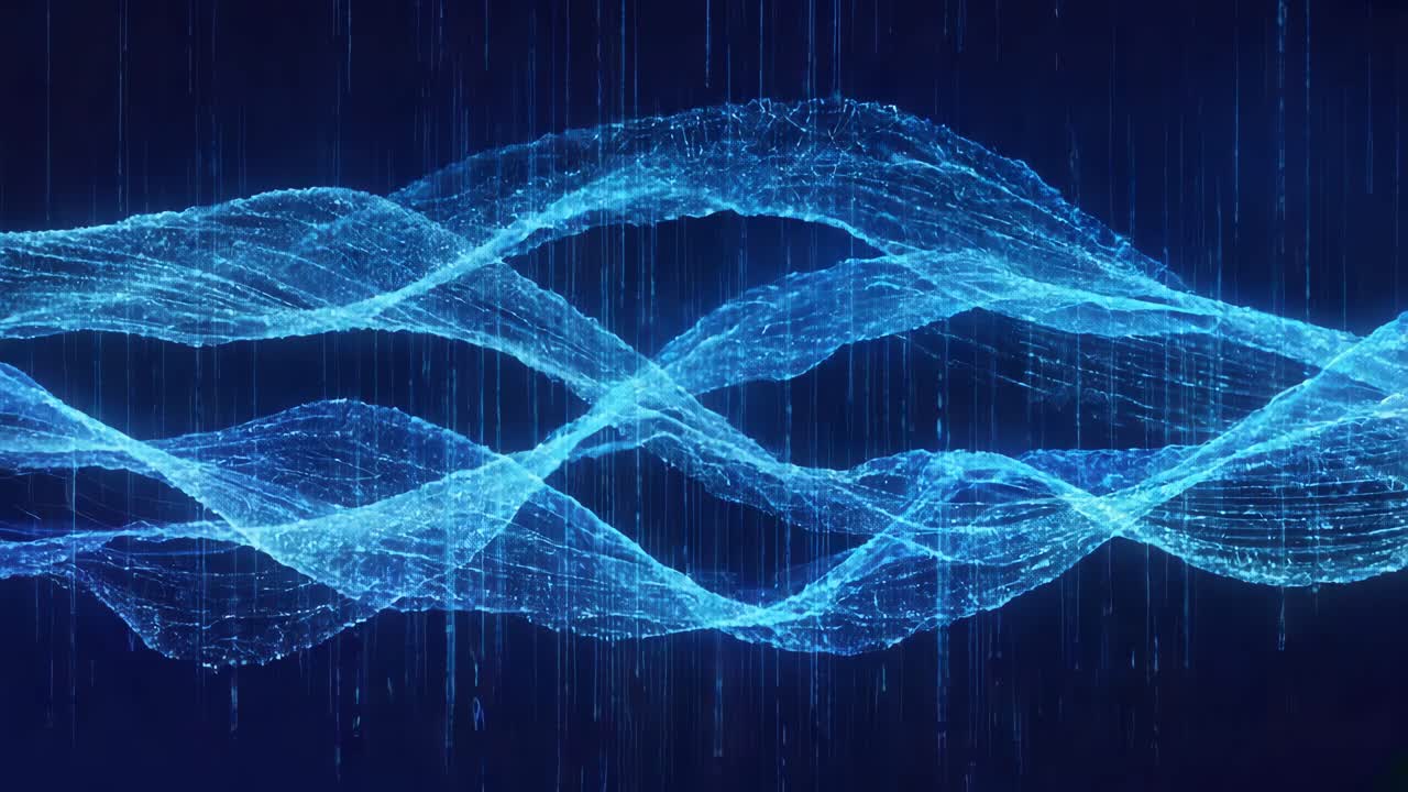 Abstrakcyjne niebieskie fale