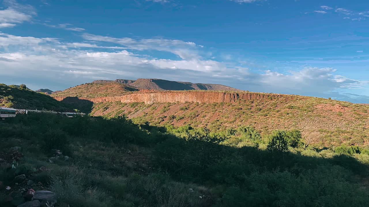 남서쪽의 산악 열차 풍경