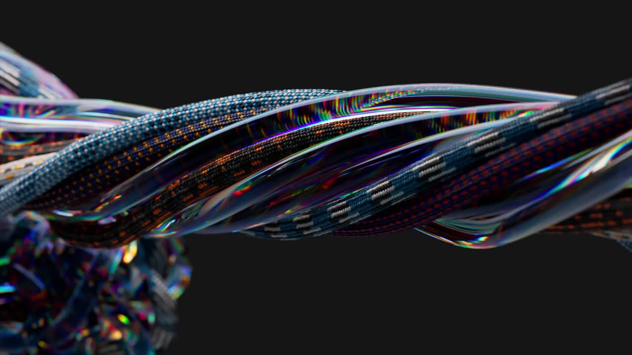 cuerdas retorcidas abstractas