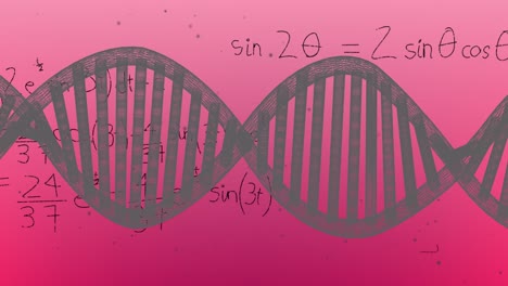 Animation-of-scientific-data-processing-and-dna-strand-spinning