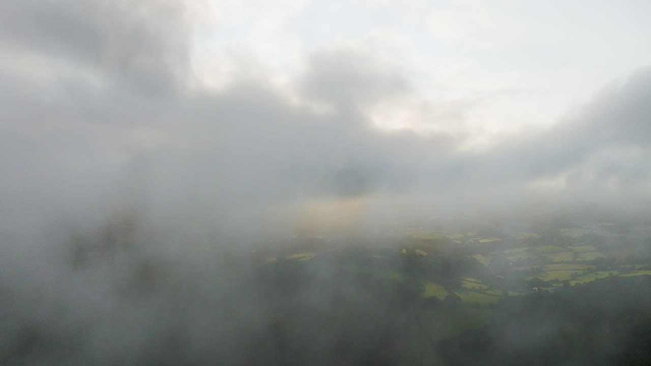 Misty Rural Landscape