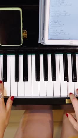playing piano