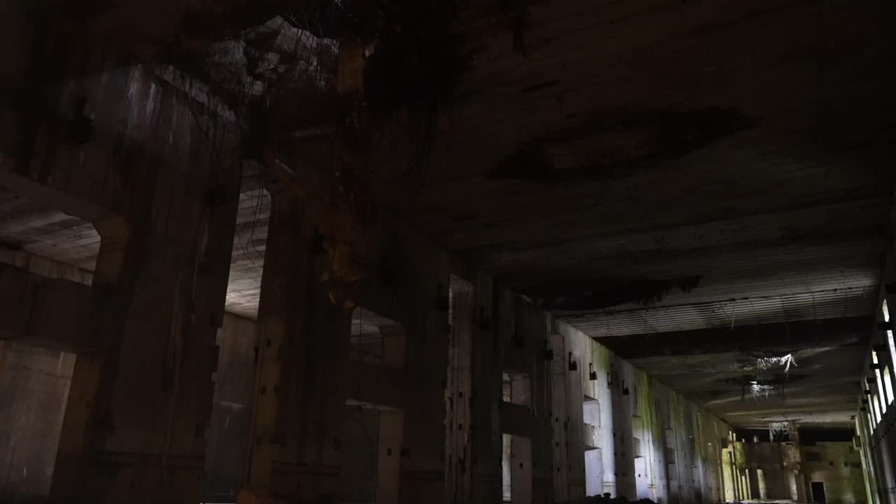 Bunker Valentin Bremen WWII submarine bunker structure, showing the massive concrete walls and historic military architecture after Royal airforce attack