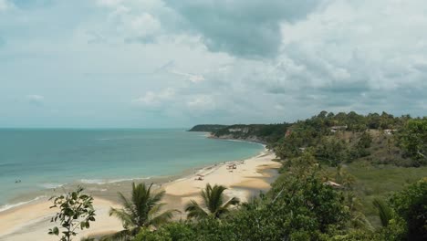 praia do espelho imágenes de drones 4k sol playa de espejo bahia caraiva brasil río porto seguro