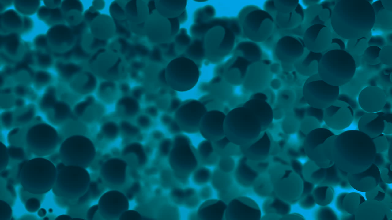 el fondo de las esferas azules abstractas