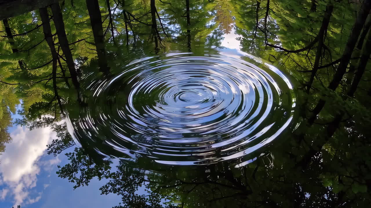 Ripples in a Forest Pond