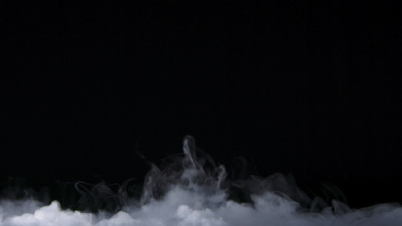 현실적인 건조 얼음 연기 구름 안개