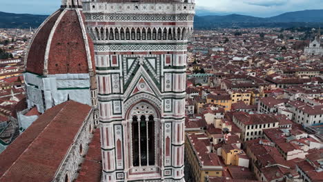 florence showcasing the iconic cattedrale di santa maria del fiore, aerial view