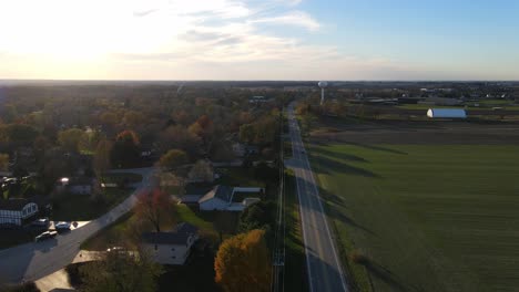 Ciudad-De-Imágenes-Aéreas-En-Mchenry-Illinois