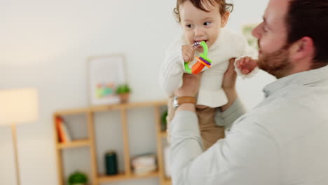 Baby,-Familie-Und-Eltern-Spielen-Flugzeug-Für-Kind