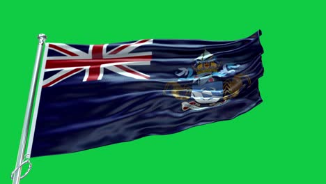 4k bandera muy detallada de trista da cunha - trista da cua bandera de alto detalle - bandera nacional de tristan da cunha isla patrón de ondas elementos en bucle
