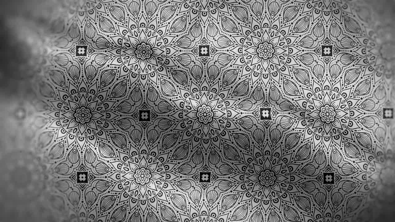 럭셔리 장식 만달라 패턴 발 루프 배경