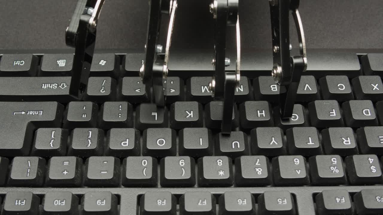 Robot Typing on a Keyboard