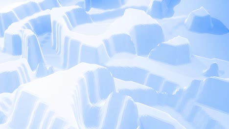estilo azul blanco creativo abstracto bajo fondo poli en 4k. patrón ondulado abstracto se mueve en la superficie en bucle. animación suave sin costuras suave. simple bg geométrico minimalista.