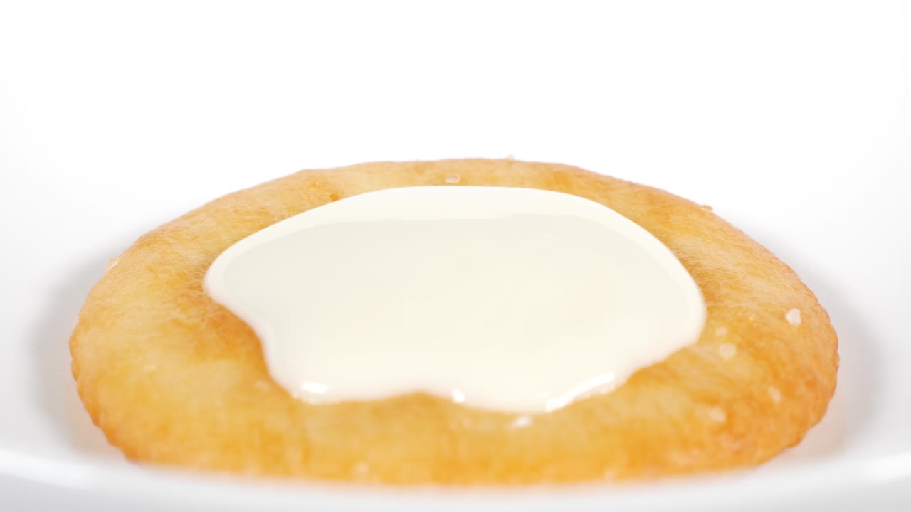 초콜릿과 함께 둥근 크래커