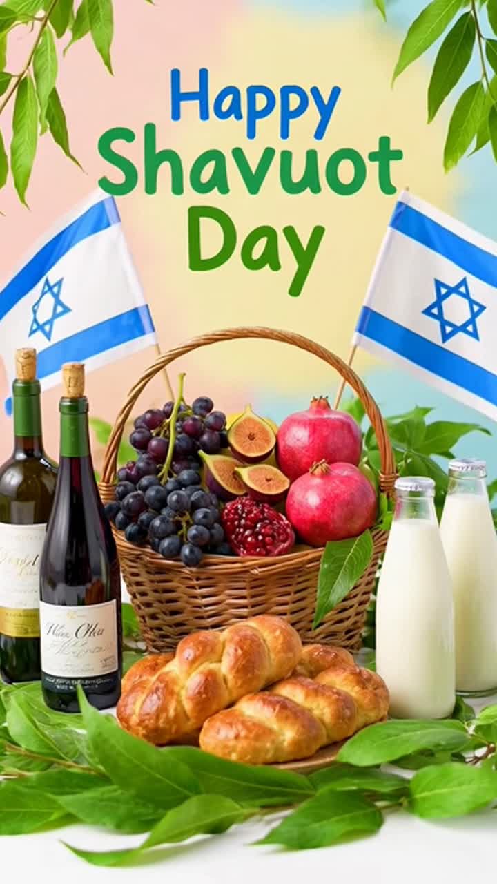 Glad shavuot – gratulationskort för firandet