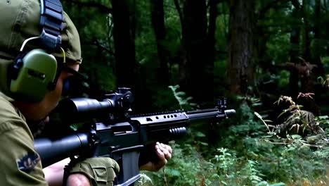 sniper in the forest