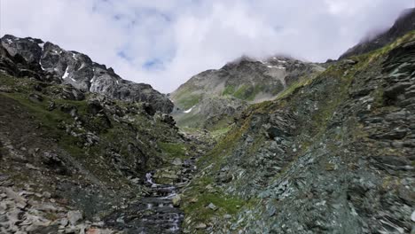 Glaciar-De-Fellaria-En-Valmalenco-De-Valtellina,-Provincia-De-Sondrio-En-Italia.