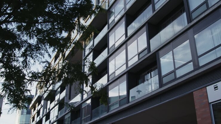 Inquadratura media di architettura moderna a Philadelphia