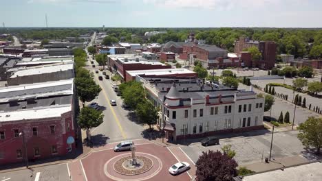 aerial push in reidsville nc, reidsville north carolina in 4k