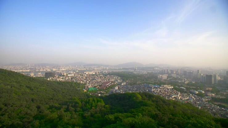 Seoul Skyline at Sunset 01