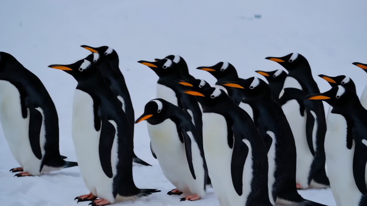 Gentoo Penguins in Antarctica