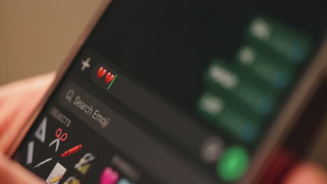 emoji search on mobile device