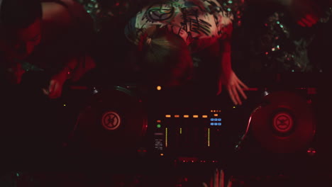 djs at a night club
