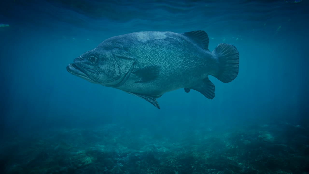 Giant Grouper Underwater