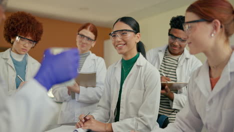 scientists meeting in a lab