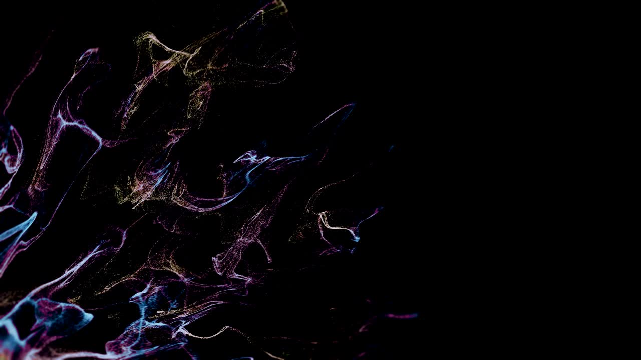 Particle Glitter Dust Simulation.