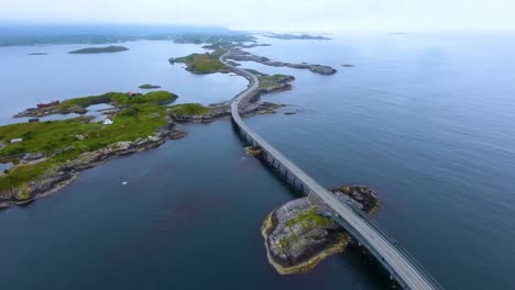 atlantic ocean road aerial photography.