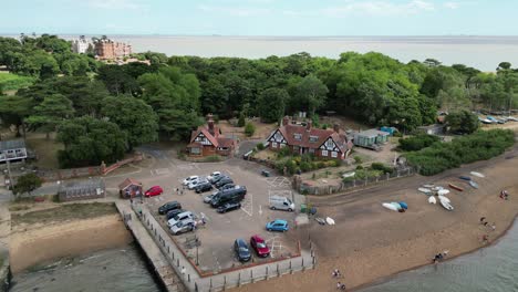 bawdsey manor landing felixstowe suffolk uk drone aerial 4k footage