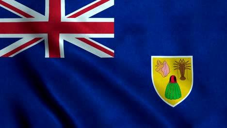 4k seamless loopable flag of turks and caicos islands